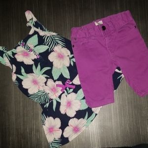 Hawaiian Blouse & long shorts